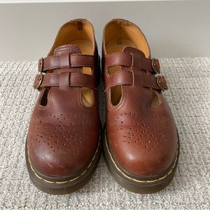Doc Martens Brown Mary Jane Leather